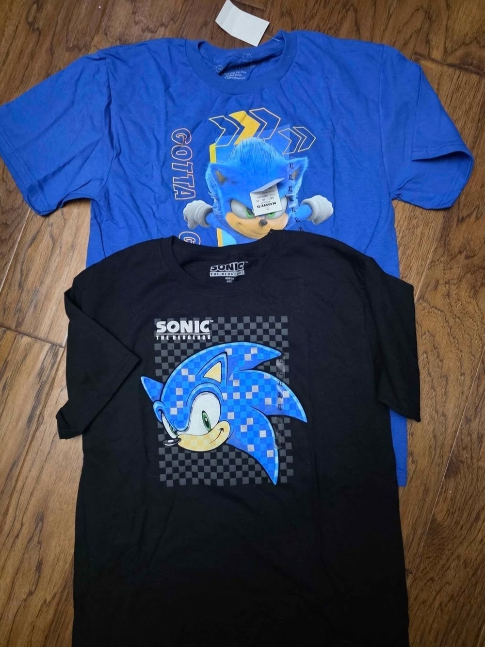 Sonic The Hedgehog Short Sleeve Tee - Blue & Black